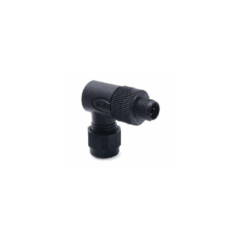Connecteur mâle M12P, 8 pol., codage A IP67, 2A, non-blindé